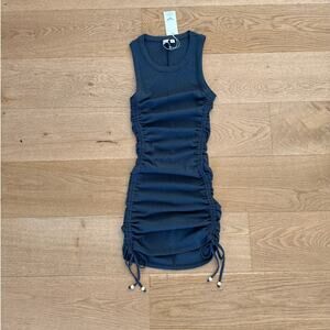 Vale Genta - Apres Beach Mseh Dress in Grayish Green